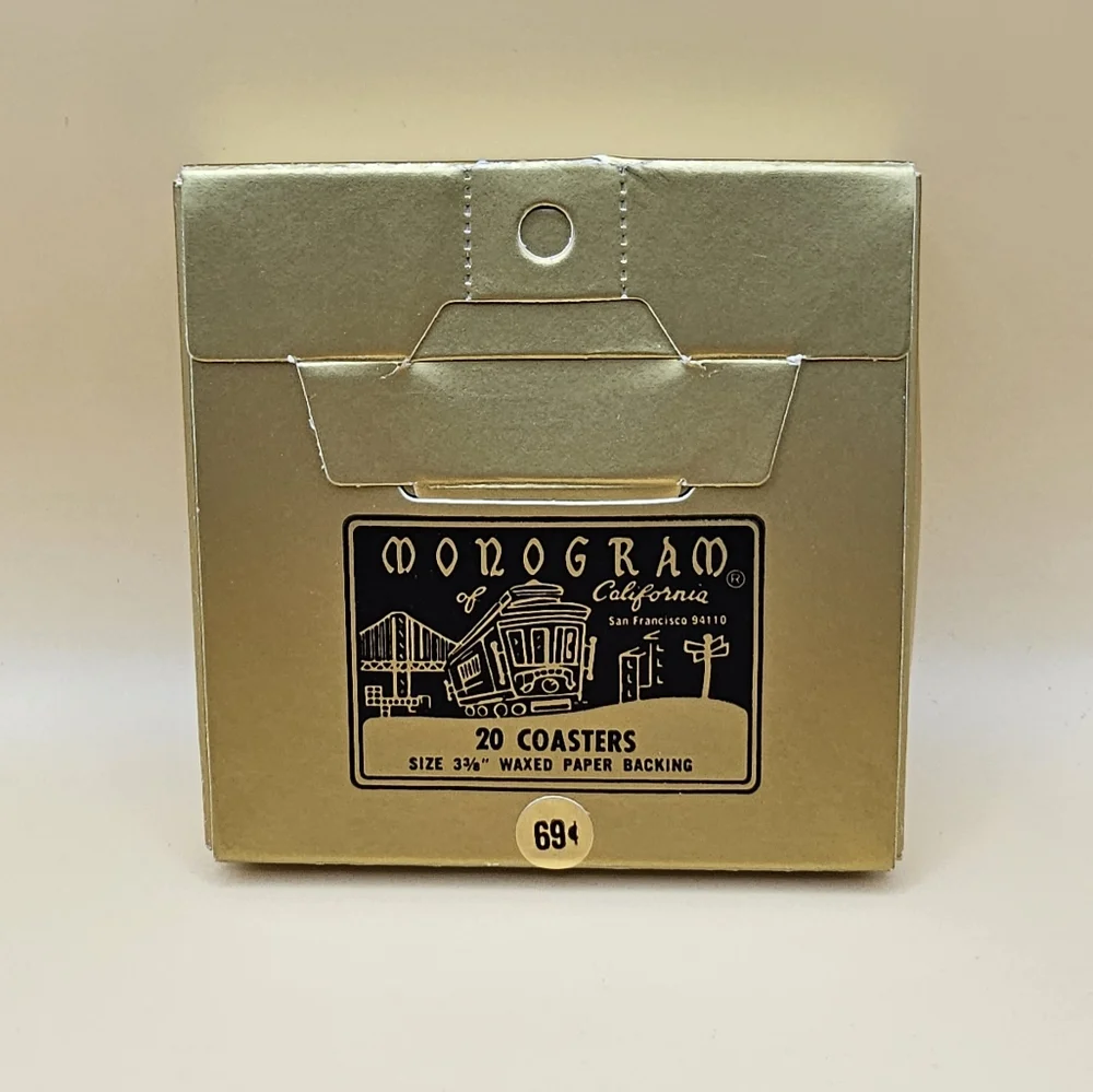 Vintage 20‎ Coasters 3⅜
